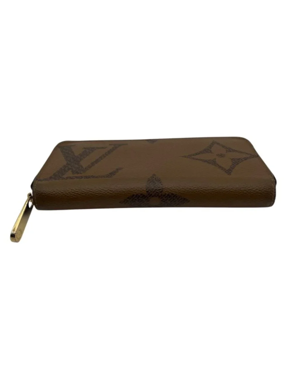 Louis Vuitton Zippy Wallet Monogram Giant Reverse Zip Around Brown